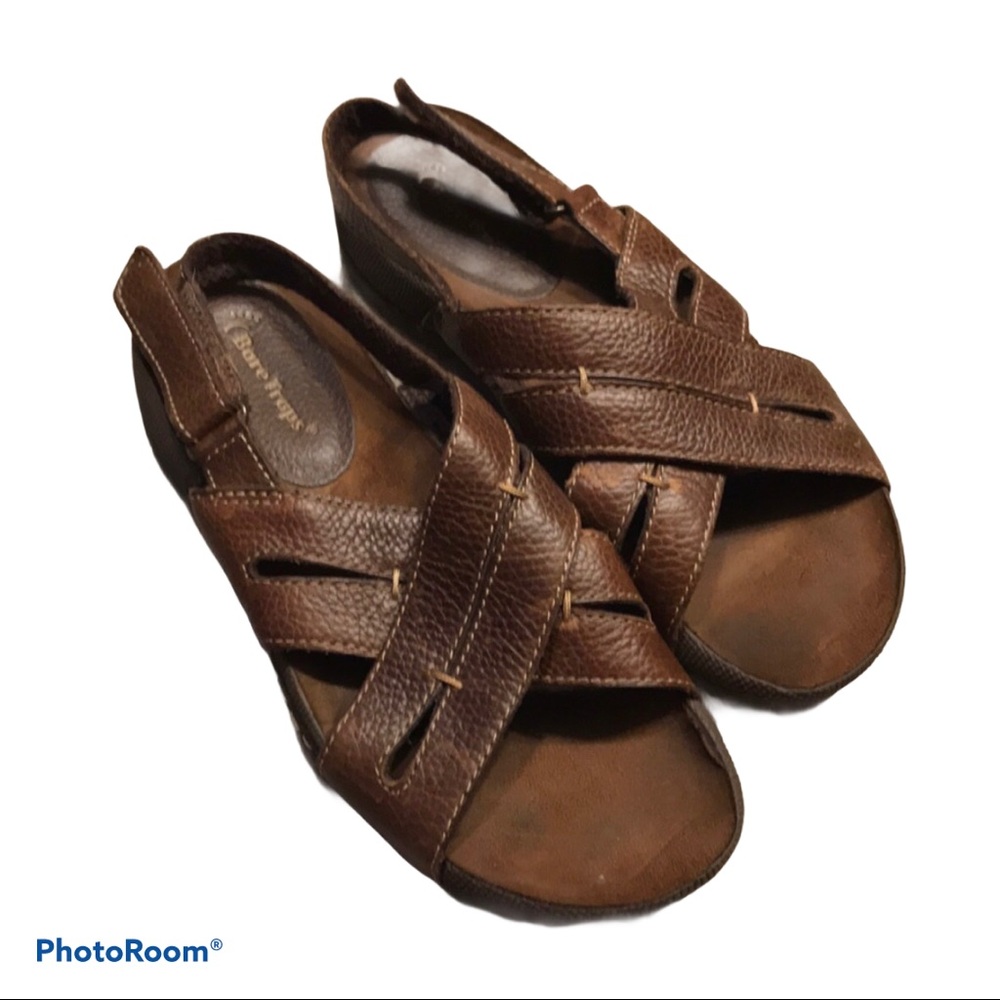 Bare Traps LANDEY Brown leather sandals 8M